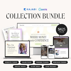 Kajabi Ultimate Template Bundle for Coaches and Online Course Creators | PIPER COLLECTION