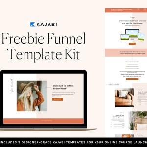 Kajabi Freebie Funnel Template Kit for Online Course Creators | Kajabi Lead Funnel Templates | Launch Sales Funnel Templates | MAYA