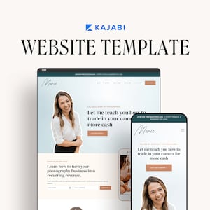 Kajabi Website Template for Coaches and Online Course Creators | MARIE
