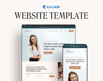 Kajabi Website Template for Coaches and Online Course Creators | MARIE