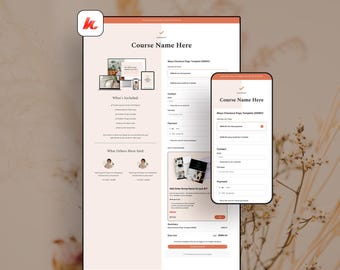 Kajabi Checkout Page Template — Maya Collection