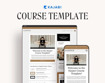 Harper Kajabi Course Template: Harper Collection Product Theme