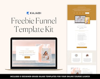 Kajabi Freebie Funnel Template Kit: Emma Sales Funnel