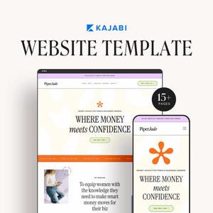 Kajabi Website Template for Coaches and Online Course Creators | PIPER COLLECTION