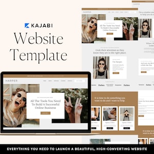 Kajabi Website Template for Coaches and Online Course Creators | HARPER