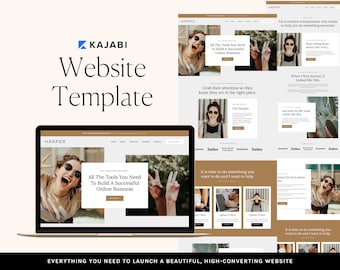 Kajabi Website Template for Coaches and Online Course Creators | HARPER