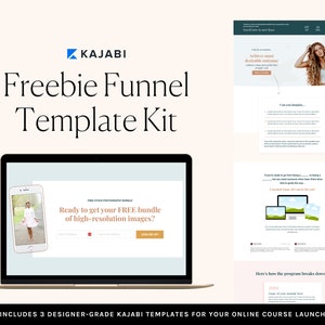 Kajabi Freebie Funnel Template Kit für Online-Course-Creators | Kajabi Bleitrichter Vorlagen | Verkaufstrichtervorlagen erstellen | MARIE
