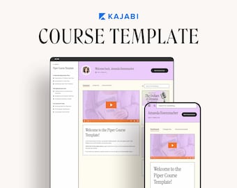 MAYA Kajabi Course Template with Canva Thumbnails