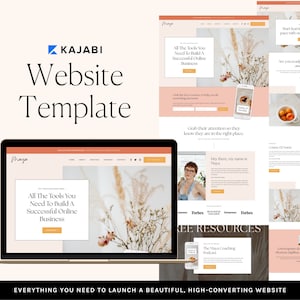 Kajabi Website Template for Coaches and Online Course Creators | MAYA