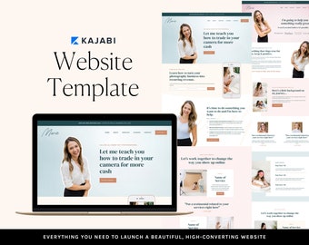 Kajabi Website Template for Coaches and Online Course Creators | MARIE