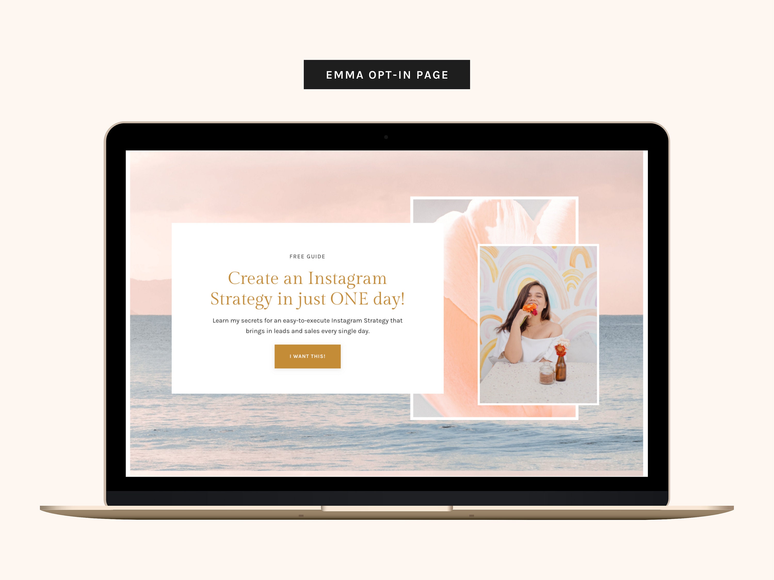 Kajabi Freebie Funnel Template Kit: Emma Sales Funnel - Etsy