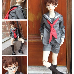 BJDs 1/3 Boys Sailor Uniform PDF Sewing Patterns