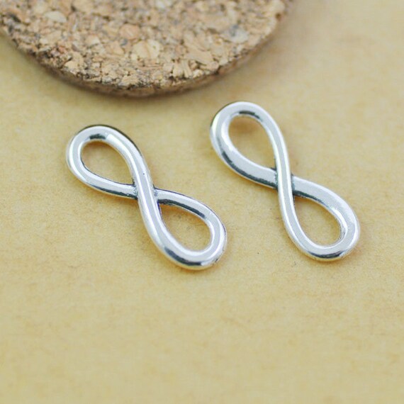 50/300pcs Antique Silver/Bronze Tone 8 Infinity Sign Charms Connectors 23x8mm 50/300pcs Antique Silver/Bronze Tone 8 Infinity Sign Charms Connectors 23x8mm