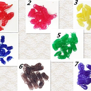 Plain Multicolor Tattoo 80s 90s Necklace Soft Grunge Double Strand Stretchy Goth