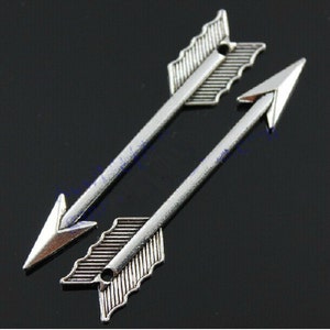Antique Silver tone/Antique Bronze Arrow Pendant Charm Finding