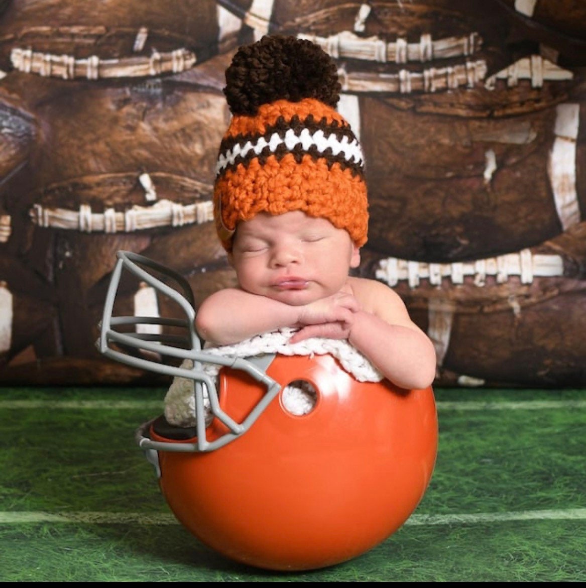 Newborn Cleveland Browns Hat Etsy