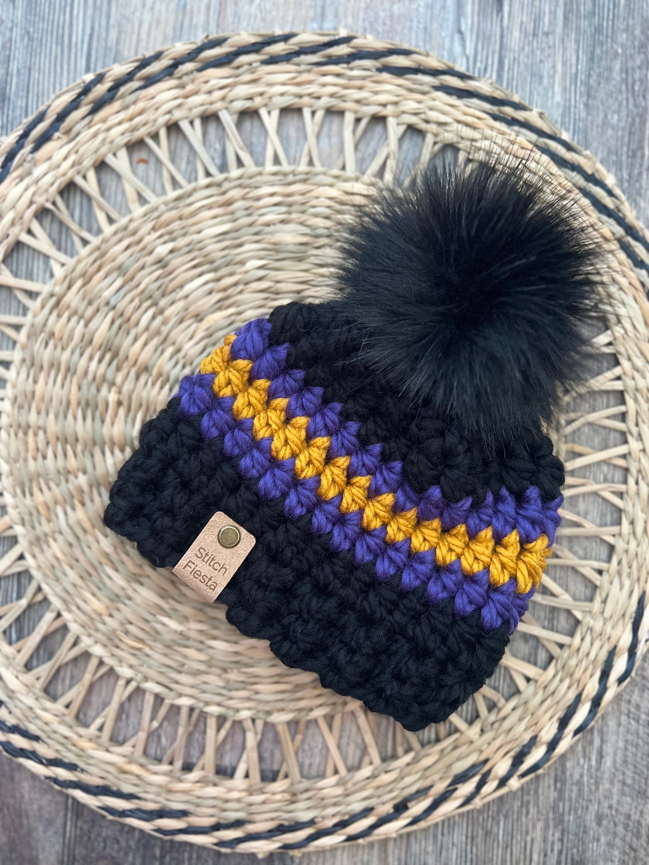 Baltimore Ravens Newborn Toddler Child Adult Crochet Hat Beanie Womens Hat Mens Hat Baby Hat Etsy