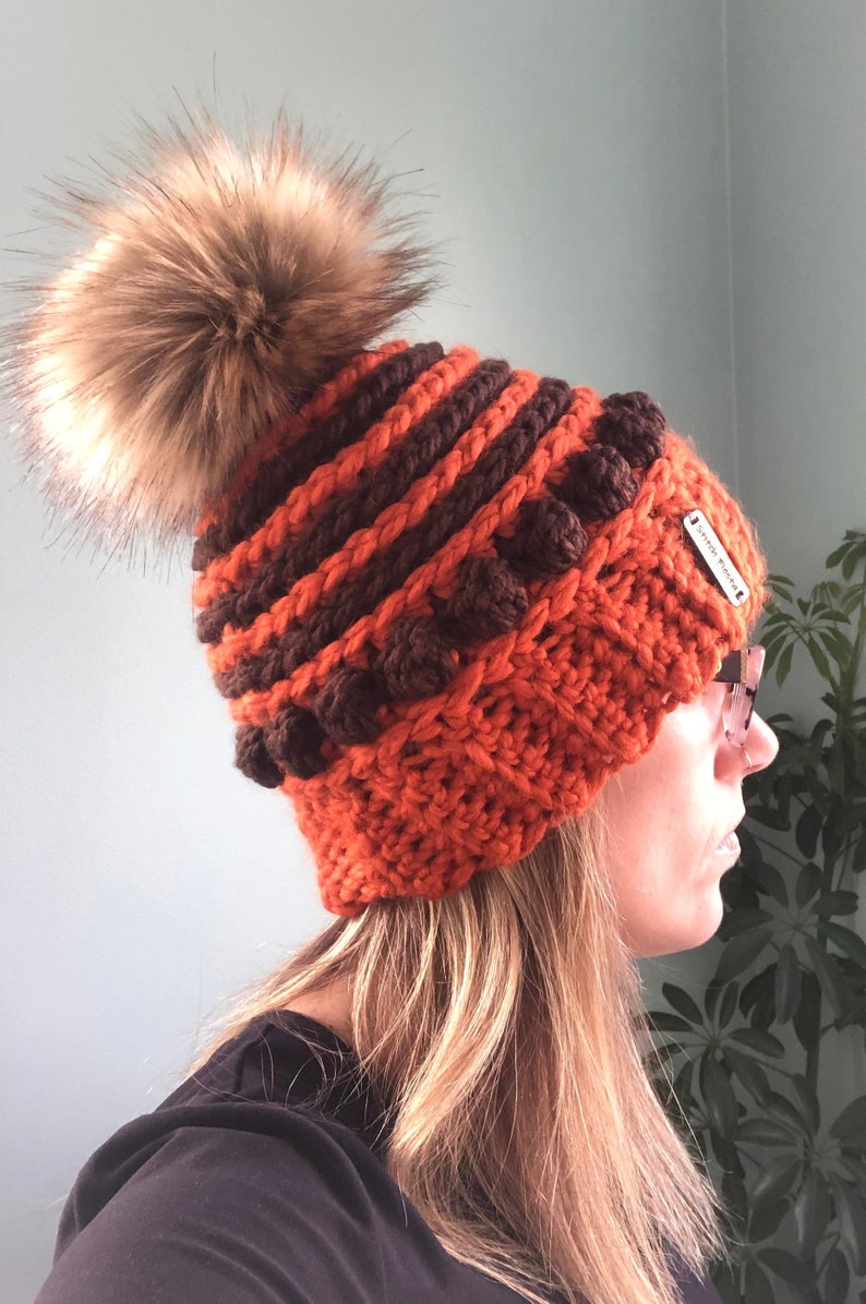 Cleveland Browns Crochet Hat image 4