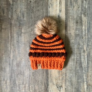 Cleveland Browns Crochet Hat image 6