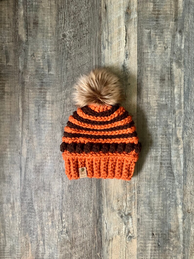 Cleveland Browns Crochet Hat image 6