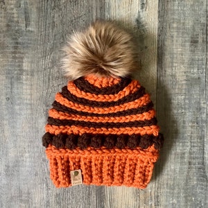 Cleveland Browns Crochet Hat image 1