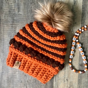 Cleveland Browns Crochet Hat image 5