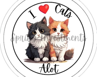 I Love My Cats Sticker Bundle