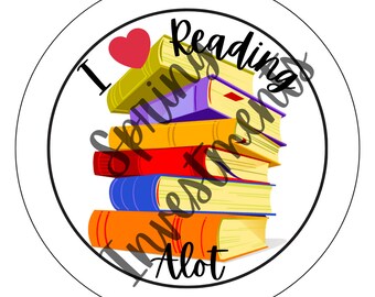 I Love Reading Alot Sticker