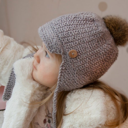 2 needle earflap hat pattern