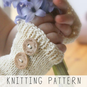 Wrist Warmers KNITTING PATTERN Kids Wrist Warmers Knit Pattern, Fingerless Mittens for Toddlers Knit Pattern, Baby Wrist Warmers I Kelly