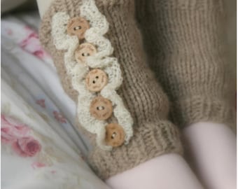 Kids Ruffled Leg Warmers KNITTING PATTERN, Easy Boot Cuffs Knit Pattern for Girls, Cozy Ballet Dance Socks I RAHEL Leg Warmers