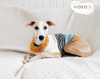 Dog Coat KNITTING PATTERN with Video Tutorial, Dog Sweater Knit Pattern, Dog Jumper, Small Medium Large Pet Jacket DIY I Doggo No 2