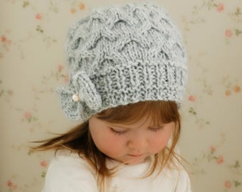 WZÓR NA DZIANINĘ NA DZIANINĘ NA DZIANINĘ, Łatwy wzór na dzierganą czapkę dla kobiet i dziewcząt, Prosta czapka z warkoczem I KRISTA Beanie