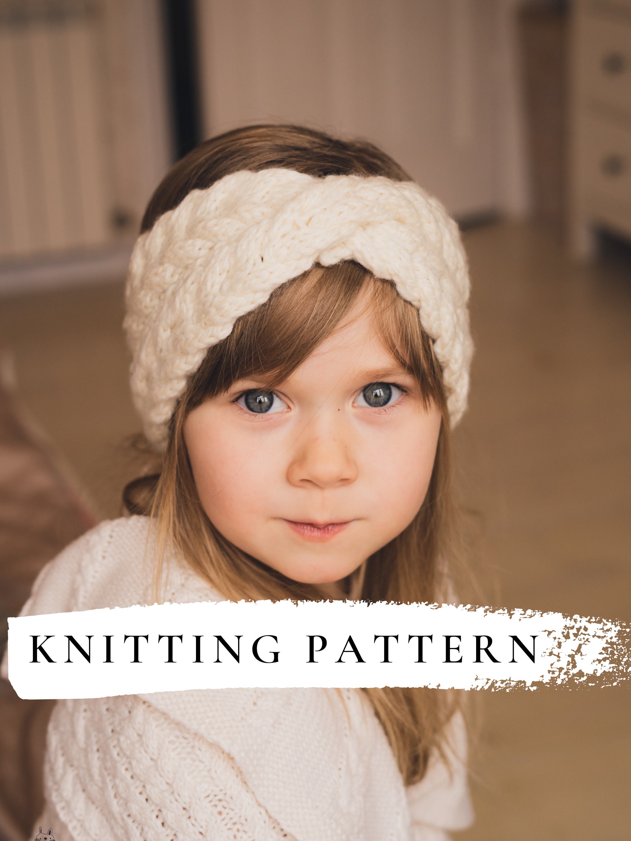 knit headband with twist pattern