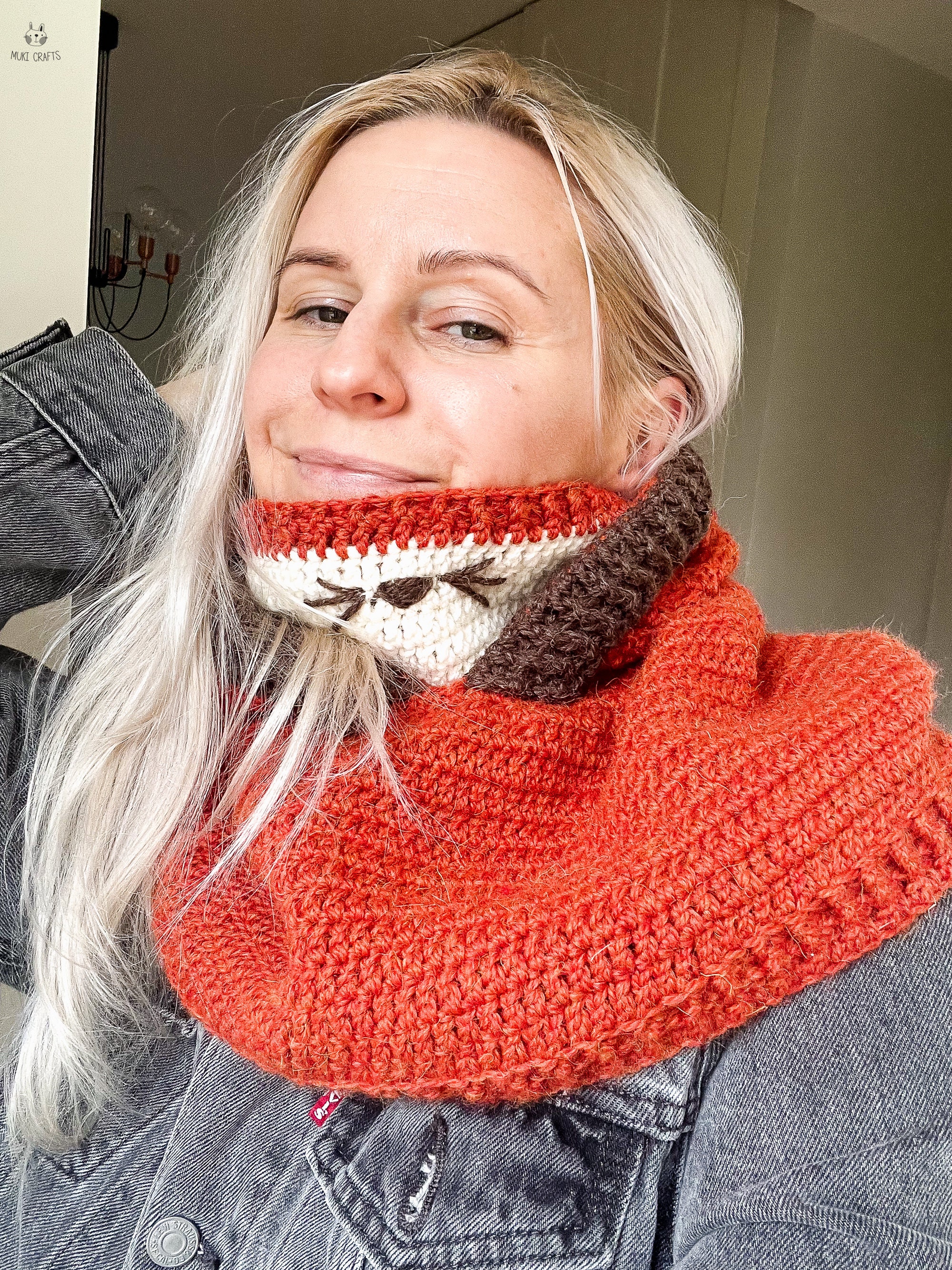 Fox Hooded Cowl CROCHET PATTERN Fox Snood Crochet Pattern, Animal