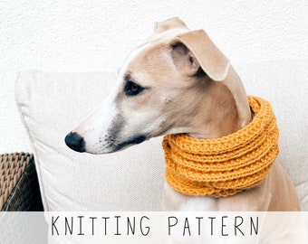 Dog Scarf KNITTING PATTERN Dog Infinity Scarf Knit Pattern Beginner Pattern Dog Collar Knit Pattern Dog Gift I Doggo no 4