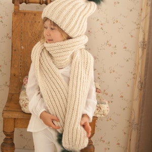 Fisherman's Rib Hat KNITTING PATTERN, Ribbed Slouch Hat and Scarf Knit ...