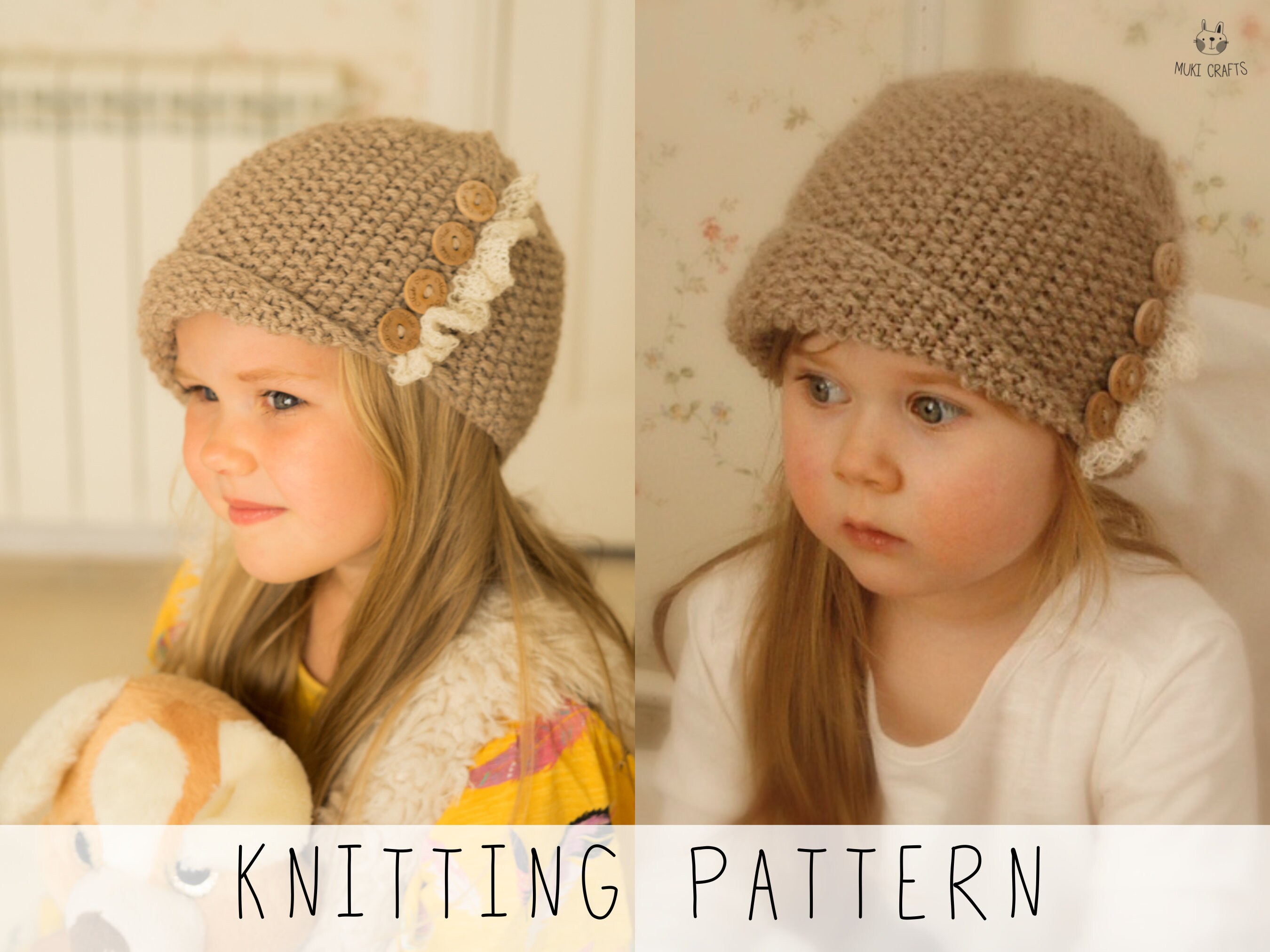 KNITTING PATTERN Cloche Hat X Girls Hat Knitting Pattern X - Etsy UK