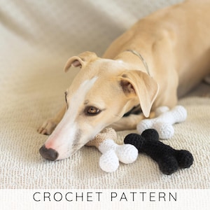 GEHAAKT Hondenbot AmigurumiPATROON Botspeelgoed Hondenhaakpatroon Gehaakt hond eenvoudig amigurumipatroon Nieuw hondcadeau Puppycadeau I Doggo Bone