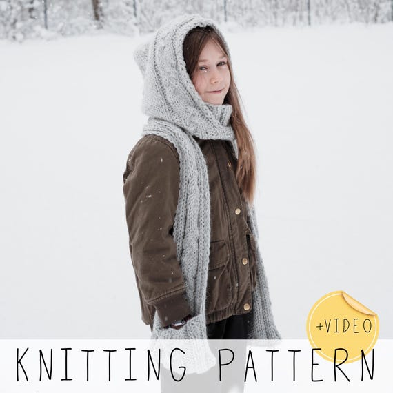 viatvanda 2WAY HOODED MUFFLER KNIT Connecting the two scarves of