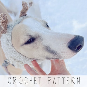 Dog cowl CROCHET PATTERN Christmas Snood Crochet Patter Dog Cowl Crochet Pattern Reindeer Snood Pattern Dog Christmas Gift I Doggo No 8