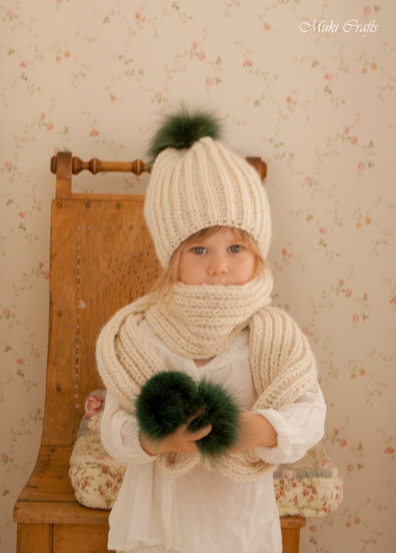 Fisherman's Rib Hat KNITTING PATTERN, Ribbed Slouch Hat and Scarf Knit ...