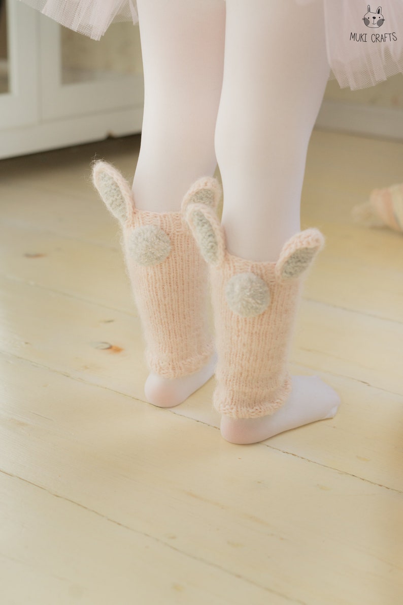 Bunny Leg Warmers KNITTING PATTERN Easy Kids warmer Knit Pattern Bunny Baby Leg Warmers Pattern Girls Gift Bunny Lover I Bunny Lilly image 6