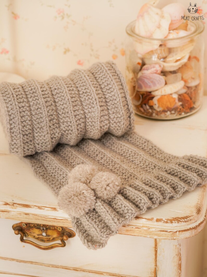 KNITTING PATTERN Easy Reversible Scarf X Kids Scarf Knit Etsy