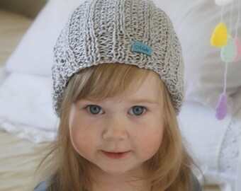 Ribbed Hat KNITTING PATTERN Textured Rib Hat Knit Pattern, Beginner's Slouch Hat Pattern, Classic Beanie Hat, Unisex Ribbed Beanie I Olle