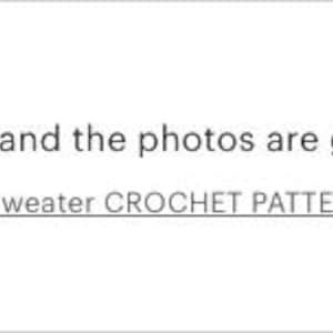 Op de afbeelding: Een klantbeoordeling met vijf sterren, met de tekst "Great pattern. Written well and the photos are great." De beoordeling is voor een "Granny Square Sweater CROCHET PATTERN". De beoordeling is geschreven door Jill Smith op 20 augustus 2024.
