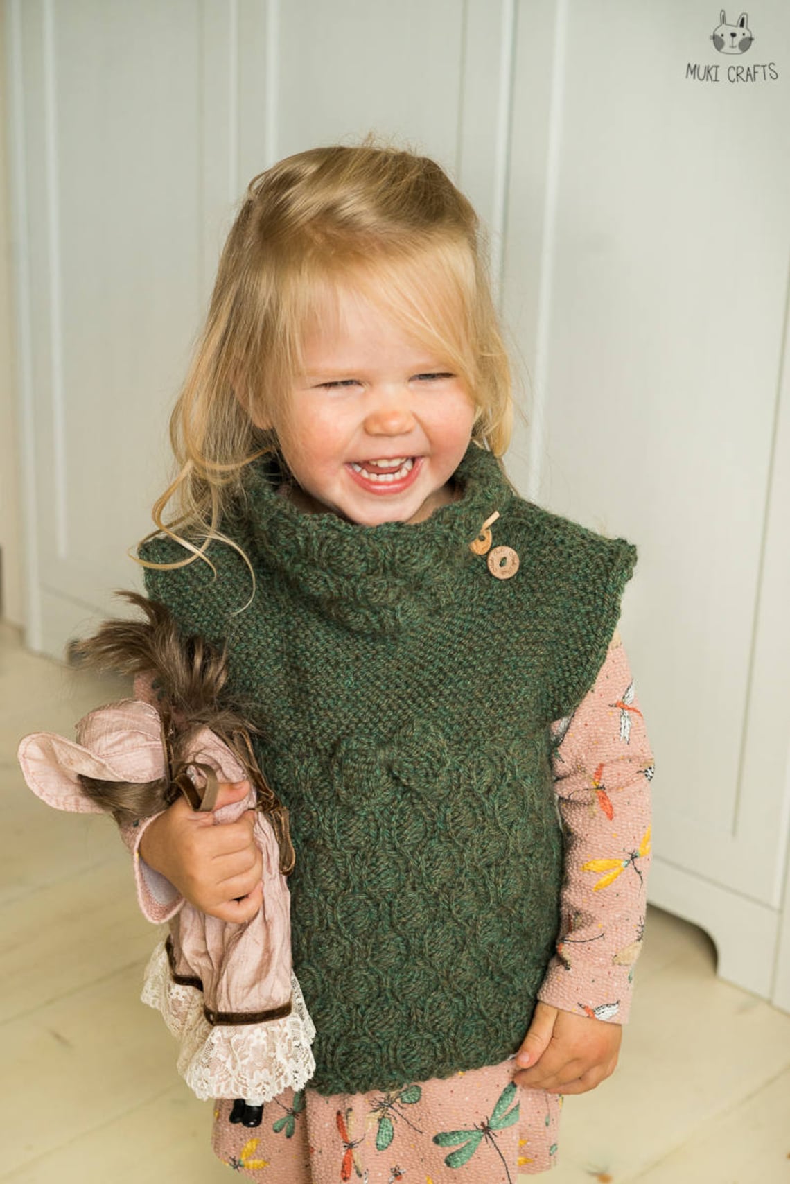 KNITTING PATTERN Kids Vest X Toddler Vest Knit Pattern X Etsy