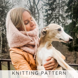 Women's Hooded Cowl Knitting Pattern with Inner Cowl, Knit Winter Snood, Adjustable Balaclava I Aire