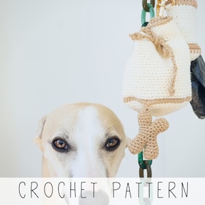 Dog Treat and Poop bag holder CROCHET PATTERN Dog Crochet Pattern Dog Treat Bag Crochet Pattern Dog Gift I Doggo Accessory Bags