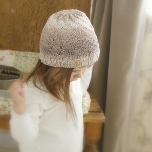 Beanie Hat KNITTING PATTERN Kids Light Hat Knit Pattern with Beginner Scarf, Easy Scarf Knit Pattern, Textured Toque Pattern I Ashton Set image 3